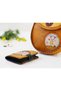 Cin Ayse Figured Design Cross Braided Shoulder Bag Mustard and Wallet Mustard Combination - 6