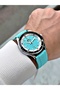 Special Design 5 Atm Waterproof Silicone Cord Men's Wristwatch - 4