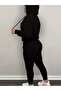 Women's Printed Hooded Tracksuit Set - 2