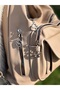 Mink Soft Leather Women's Arm Shoulder Crossbody and Backpack - 5