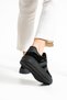 503 Black Color Black Sole Lace up Casual Men's Sports Shoes Suede - 2