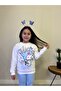 Children's Kuromi Patterned Pajamas Set Comfortable and Cotton Pajamas Set with Six Ribbed Printed Top - 4