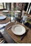 Wicker Placemat Bamboo Knitted Plate Set of 6 Oval 30x45cm - 5