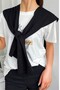100% Acrylic Knitwear Knitted Office and Casual Fashion Shoulder Shawl Solid Black - 2