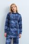 Stand Collar Pants Tunic Set Indigo - 3