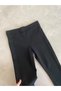 Black Gathering Pocket Detailed Trousers Leggings - 6