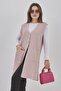 Women's Knitwear Stretchy Long Seasonal Buttoned Vest