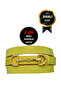 100% Genuine Soft Nubuck Leather, 2 cm Pistachio Green Women's Belt; Dress, Trouser Belt D&Dgold