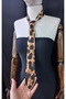 May Unisex Satin Tie with Leopard Print - 3