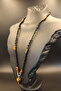"Original Natural Stone Tiger Eye Handmade Knitted Necklace - Special Design Jewelry" - 8