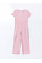 LCW Kids Crew Neck Girl's Jumpsuit