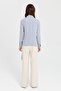 Gray Wrap Tie Blouse - 8