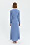 Blue Dress - Belt Detailed - 8