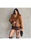 Women's Zippered Nubuck Biker Coat - 6