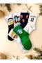 Pack of 6 Unisex Colorful Plain Cheerful College Tennis Socks Fd0988