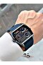 Men Wrist Watch 2208 - 5 Atm Waterproof with Function Cornered Silicone Band - 4