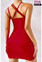 Pink Night Red Asymmetrical Mini Dress - 2