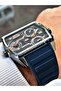 Men Wrist Watch 2208 - 5 Atm Waterproof with Function Cornered Silicone Band - 2