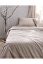 King Size 100% Cotton Embroidered Duvet Cover Set - Beige - 2