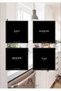 Sticker Labels Waterproof Bottle Labels Kitchen Labels 4 Pack Tea Coffee Sugar Salt