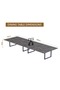 136 BLK Wooden Dining Table Loop-Leg, 10-Seater for Kitchen-360cm, Anthracite Metal Rocks - 5