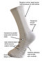 مجموعة Silk Step Fit Line مكونة من 4 جوارب بيضاء للرجال والجوارب الرياضية، نشطة - عملية (4 أزواج بيضاء)