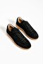 Black Genuine Leather Women's Sneakers - 3