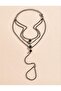 Stylish and Modern Black Stone Chain Women's Shahmeran - 3