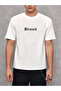 LUNAVISTA Black Blessed Written Oversize Combed Cotton T-shirt - 3