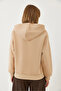 Women's Biscuit Hooded Three Thread Raster Colorful Heart Printed Sweatshirt 60601040 - 6
