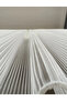 Striped Modern Tulle Curtain 1/2.5 Normal Medium Pleated Skirt with Leads (Normal Pleated) Alpine Curtain - 5