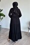 Belmando Black Dress with Belt - 5