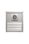 50X60 Anodized Matte Chrome Aluminum Surface Bonding Grille with Aspirator (Ventilation - Fan)