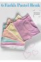 6-Piece Pastel Color Thick Strap Girls' Ribbed Undershirt - Dondeza & Tutku Sales Store - 2
