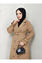 Modest Double Breasted Collar Waterproof Belted Full Length Trench Coat Rc1403013 - 7