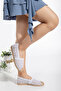 Women's Straw Ballerinas - 3