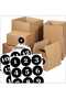 Door, Table, Cabinet Number 5Cmx5Cm 100 Pieces (1..100) Black Color Foil