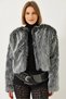 Women's Black and White Faux Fur Lined Coat 38119 60251968 - 2