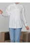 Long Back Shirt with Scalloped Front and Shoulders - 4