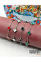 Red Clover Stainless Steel Bracelet - 7