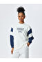 Three Yarn Crew Neck Cotton Printed Sweatshirt - 3