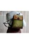 Backpack with Dancing Rats Figure Cover Ethnic Bohemian Style - Green - 5