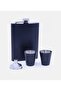 Stainless Steel Flask Set - with 2 Spare Shot Glasses, Special Box - 8
