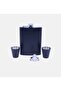 Stainless Steel Flask Set - with 2 Spare Shot Glasses, Special Box - 2