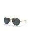 2231 100287   60 Unisex Drop Gold Metal Sunglasses