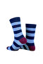 Men's Cotton Socks with Circle Navy Blue - 4