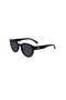 L 6000S 001 51 Unisex Oval Black Bone Sunglasses