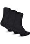 3-Piece Women's Thermal Towel Socks Black Color - 3