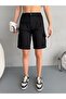 Women's Cargo Pocket High Waist Lycra Bermuda Shorts - 3