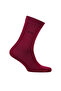 Men's Basic Claret Red Cotton Socks - 4